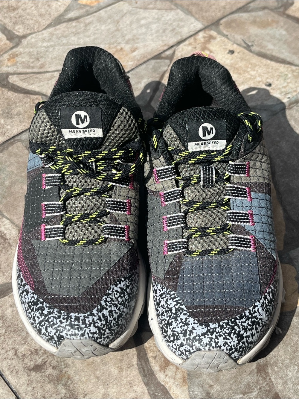 Merrell Moab Women’s Speed Scrap Trail Running Shoes J067066 Multicolor Size 7